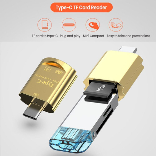 Zz Lector De Tarjetas De Memoria Usb Tipo C, Adaptador Otg,