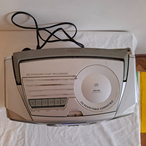 Pasacassette Equipo De Música Philips (no Anda Cd Ni Caset) Plateado (Usado)