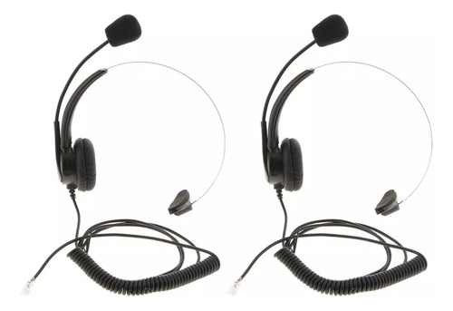 Pack De 2 Auriculares Rj9 Para Call Center Con