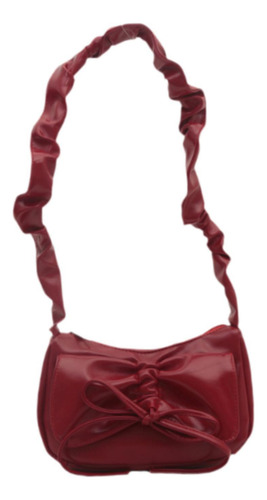 Bolso De Mano Con Pajarita Para Mujer, De Pu, Moderno, Para