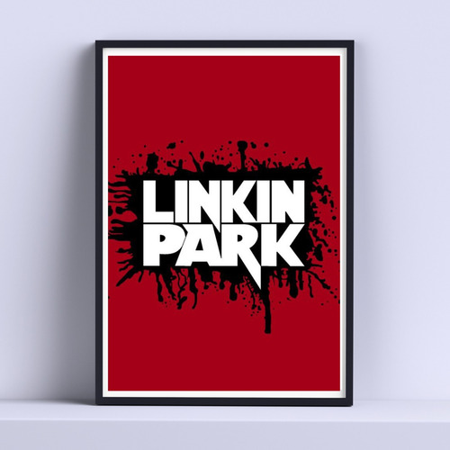 Cuadro Linkin Park Decorativo 30x40cm Con Vidrio