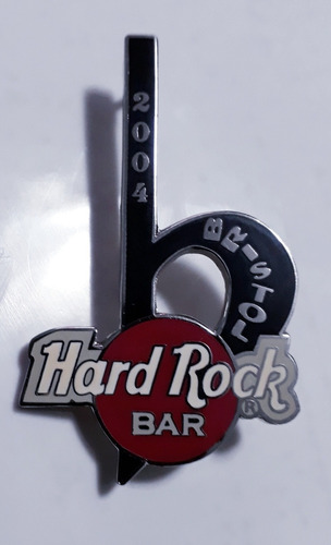 Pin Hard Rock Cafe Bristol Bar Musical Flat Note '04 