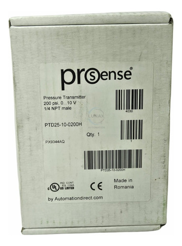 Prosense Ptd25-10-0200h Trasmisor De Presion