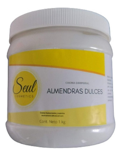  Crema De Almendras Dulces Crema Hidratante 1 Kg. Plástico