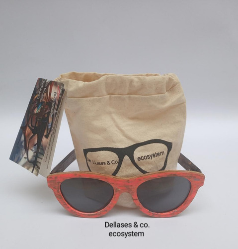 Óculos De Sol De Madeira Unissex De Llases & Co. Feminino