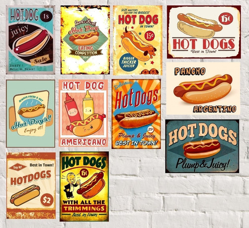 Cuadros De Chapa - Hot Dogs