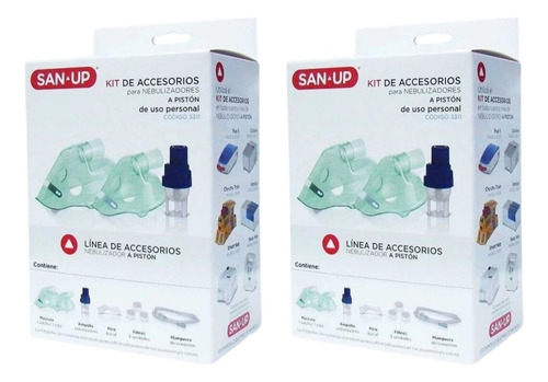 Combo X2 San Up Accesorios Kit Nebulizador Ultrasónico