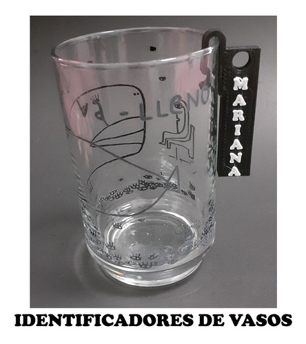 Identificadores De Vasos Personalizados Señaladores X10