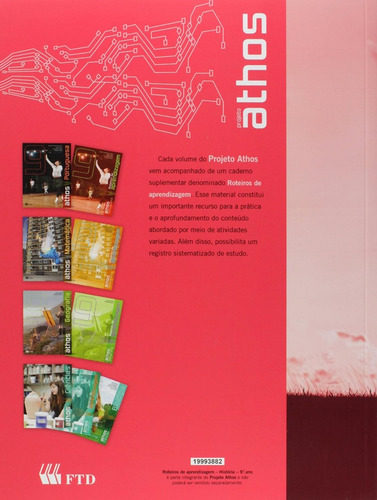 Livro Kit Projeto Athos - História 9 - De Joelza Esther - Editora Ftd - História Volume 9 - 9º Ano - Acompanha Roteiros De Aprendizagem - Novo, Lacrado, Menor Preço Do Brasil E Parcelamento Sem Juros!