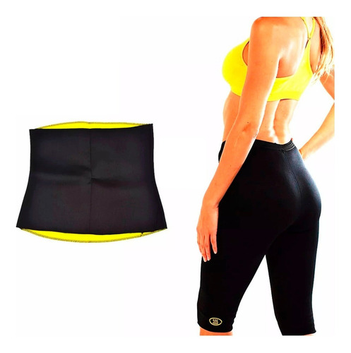 Set Top + Faja + Calza Hot Shapers Sudadera Fitness - El Rey