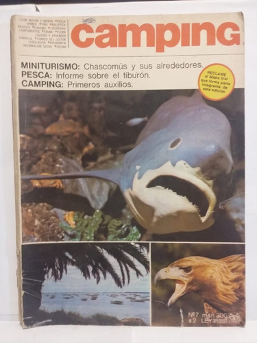 Revista Camping #7 Feb 1970 Chascomus Tiburon Primero Aux