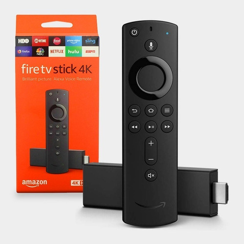 Amazon Fire TV Stick 4K de voz 4K 8GB negro con 1.5GB de memoria RAM