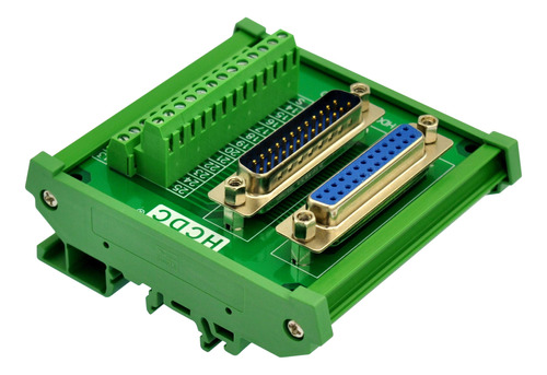 Placa Interrupcion Bloque Terminal Macho Hembra Db25