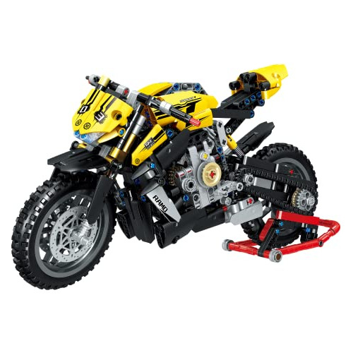 Moto Súper Moc De Construcción De Bloques Y Juguete, ...