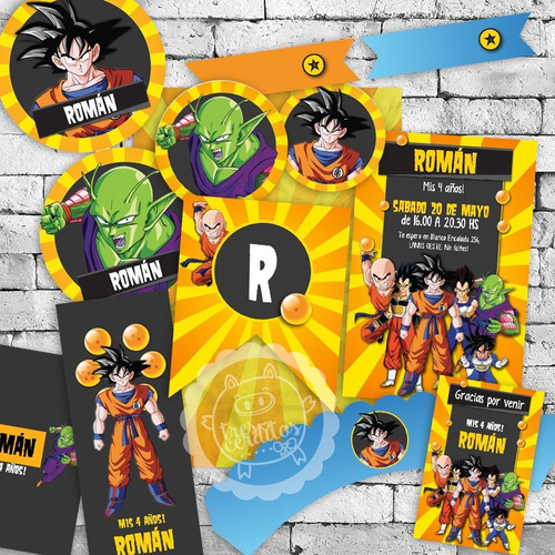 Kit Imprimible Dragon Ball Candy Bar Deco !