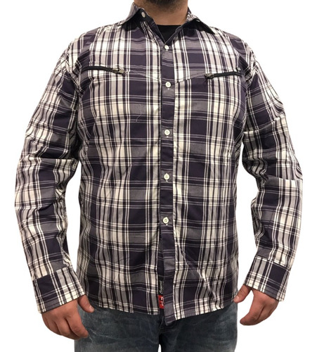 Camisa Leñadora Ls2 Thomas Cuadros Abrigada Invierno Ciudad