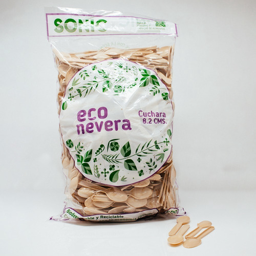 Cuchara Nevera Para Helados Alto:8.2cm Biodegradable 3000pz