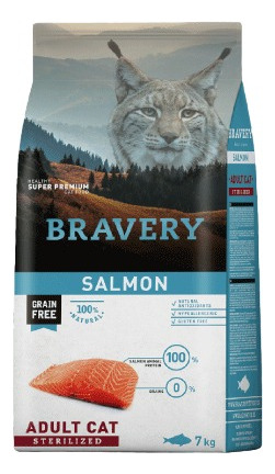 Bravery Salmón Adult Cat Sterilized 7 Kg