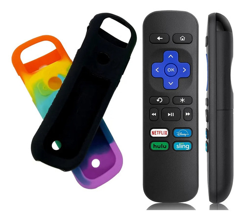 Funda Forro Protector Para Control Roku, Silicona Antigolpes