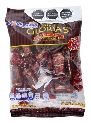 Mini Glorias Providencia 200 G C/20 Piezas 6 Bolsas