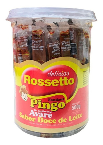 Fondat Pingo Doce De Leite 500g C/50 Rosseto 