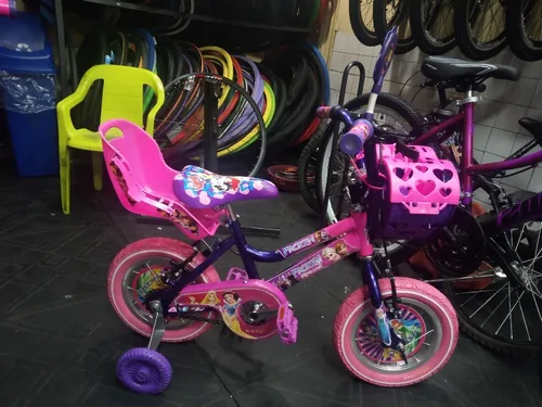 Bicicleta Para Ni a De 3 A 5 A os Rin 12 Princesas Frozen