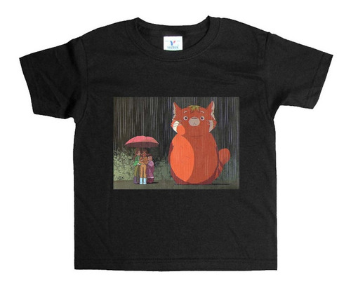 Remera Negra Niños Totoro R5