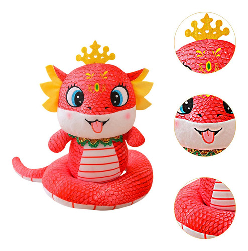 Ano Novo Chinês Brinquedo De Pelúcia 2025 Ano Vermelho