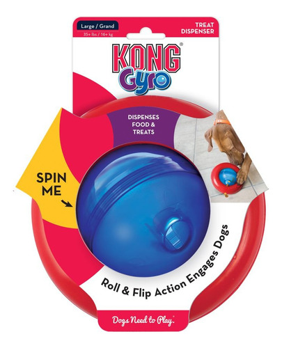 Juguete Kong Gyro Para Mascotas Perros Talla L