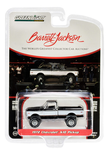 Chevy Pickup Gris Oscuro Raya Blanca Marron (lote Barrett Ed