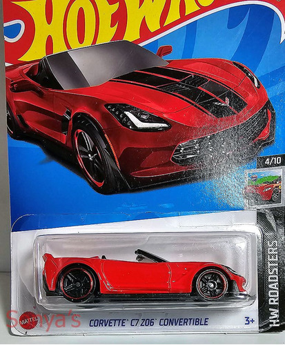 Hot Wheels - Corvette C7 Z06 Convertible Rojo - Mattel - 