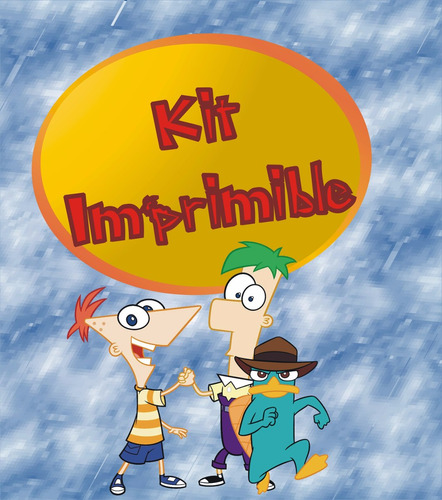 Kit Imprimible De Cumpleaños Phineas Y Ferb Personalizado
