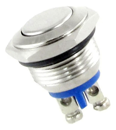 Kit 5 Piezas Push Boton Metalico Switch 16mm 12v 3a 24v Ip65