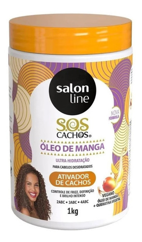 Ativador Sos Cachos Oleo Manga Hidratacao Salon Line 1kg