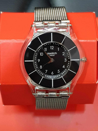 Reloj Swatch Skin Metal Knit Ultra Delgado Unisex