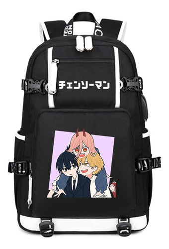 Tkbaso Mochila Hombre Motosierra Anime Para Cosplay Bolso 8