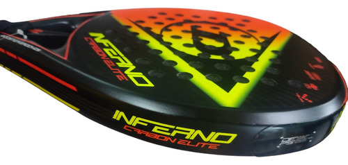 Paleta Dunlop Inferno Carbón Elite Color Negro