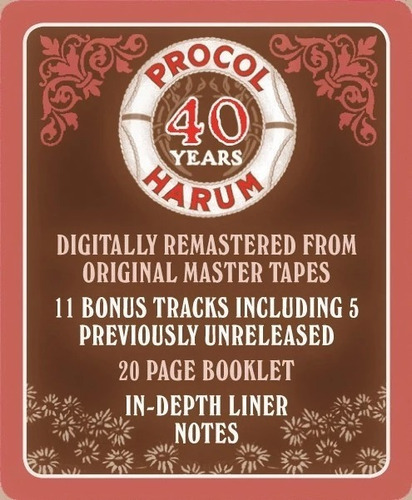 Procol Harum - Shine On Brightly, Paper Sleeve, 40 Years +11