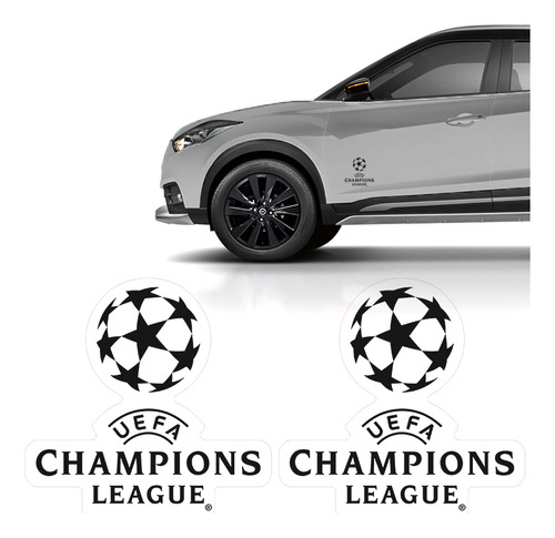 Adesivos Kicks 2021 Uefa Champions League Emblema Preto