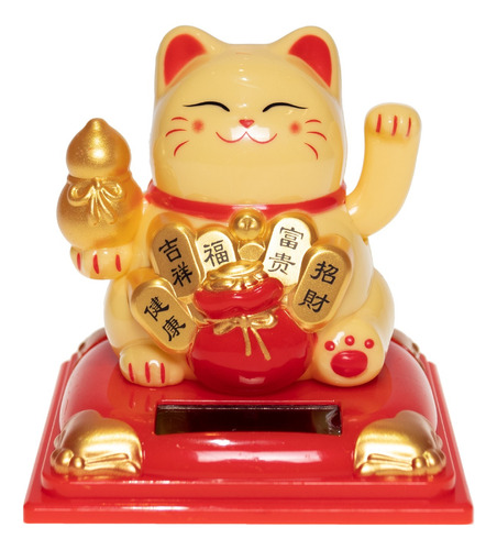 Maneki Neko 8cm Dorado 2 Topsoc