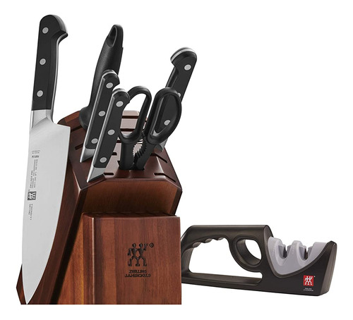 Zwilling Pro 7-pc Knife Block Set Con Bonus Sharpener