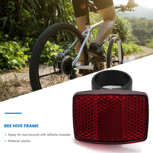 1 Par De Reflectores De Luz Trasera Delantera Para Bicicleta