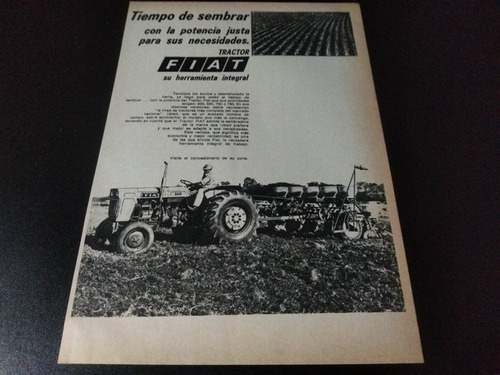 (pa511) Publicidad Clipping Tractor Fiat * 1970