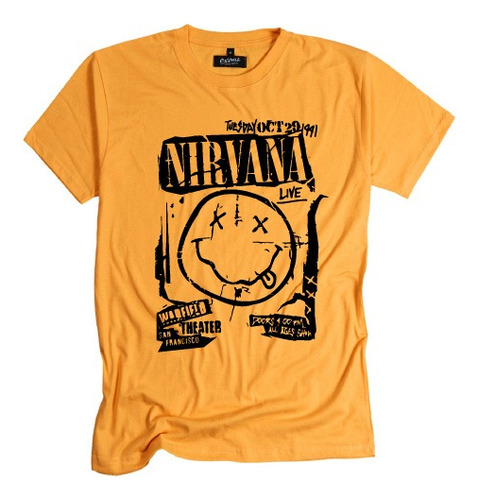 Remeras Nirvana Kurt Cobain Hombre Mujer Niño Algodon Talles