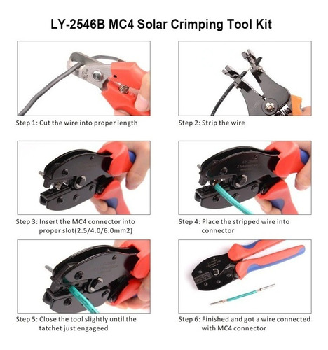 Imagem 6 de 9 de Kit Ferramentas Instalação Energia Solar Mc4 + Bolsa Vonder