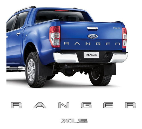 Kit Adesivos Ranger Xls Ford Ranger 2013/2016 Faixa Prata