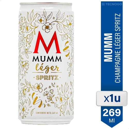 Champagne Mumm Leger Spritz Lata Espumante - 01almacen