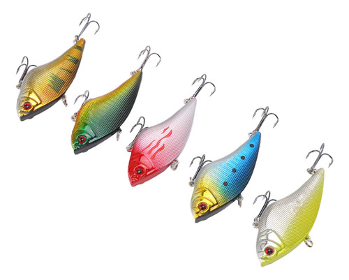 Cebos De Pesca, 5 Unidades, 7 Cm/16 G, Cebos Duros Vib, Ojos