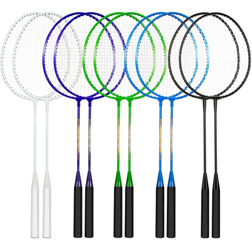 10 Raqueta Badminton Deportiva Ligera Bolsa Para Niño