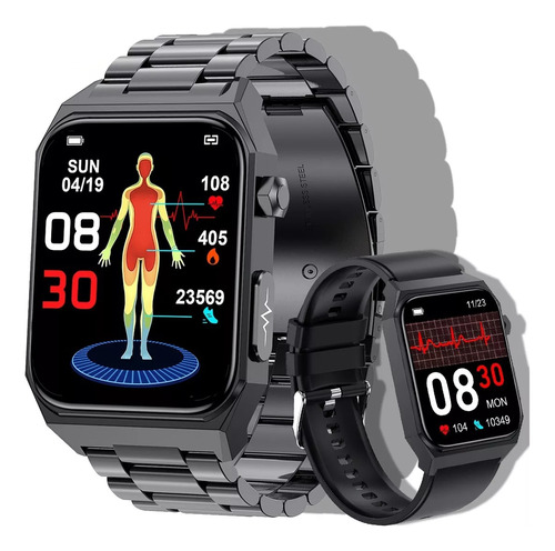Smart Watch Reloj Inteligente Para Hombres Ecg Blood Sugar
